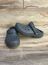 Crocs Classic Lined Clogs Grey sz 2Y