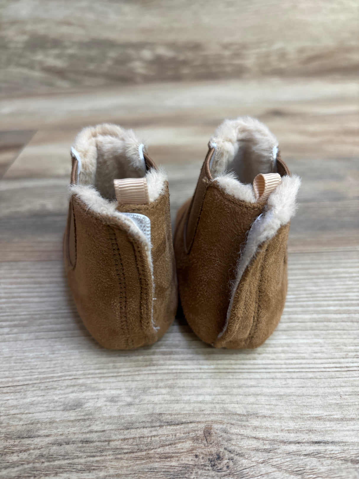 Suede Soft Sole Booties Brown sz 2c