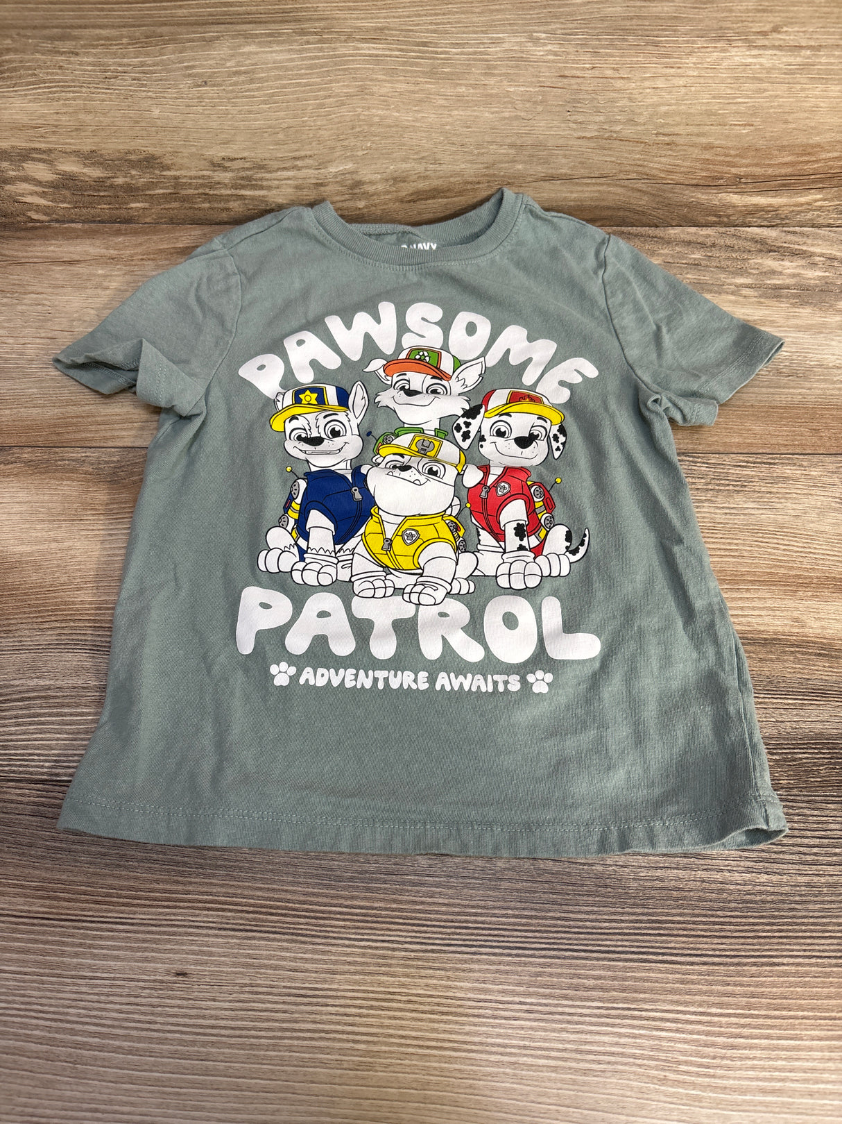Old Navy Paw Patrol Shirt Green sz 5T