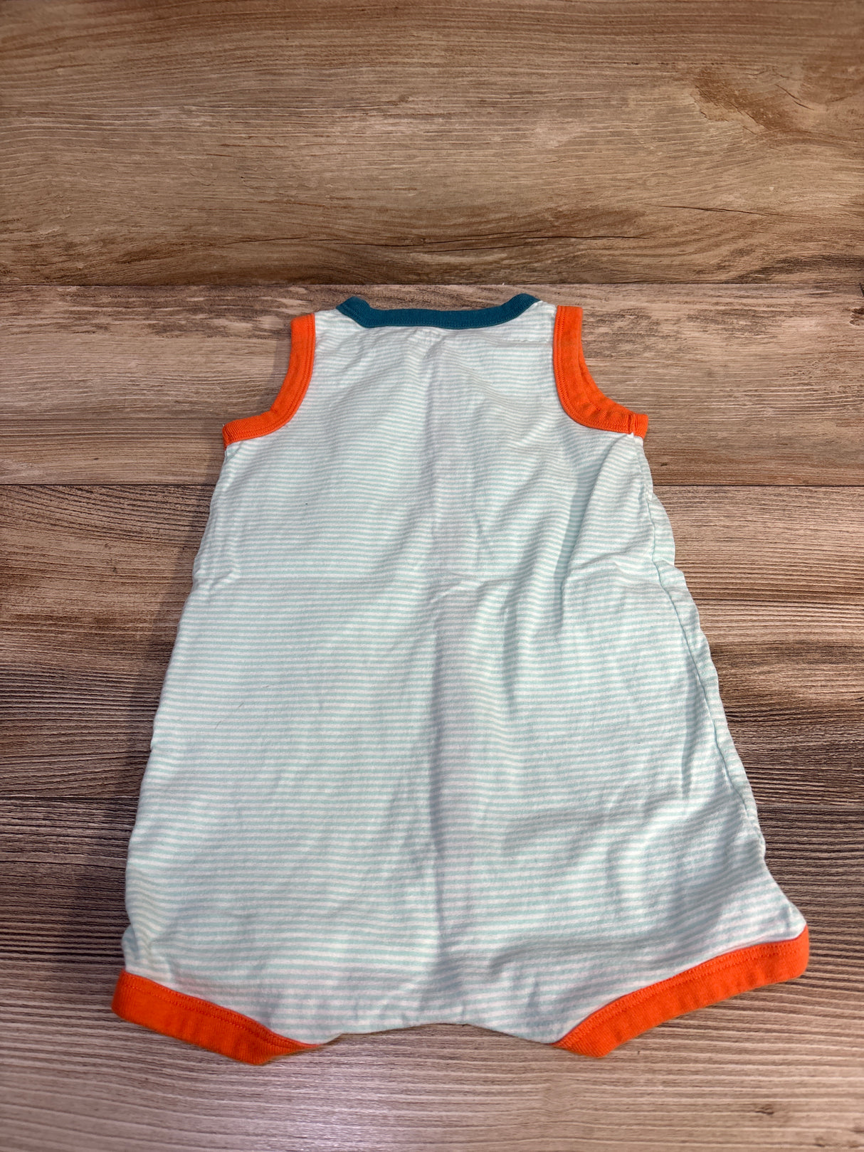 Carter's Striped Dinosaur Tank Romper Green sz 18m