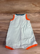 Carter's Striped Dinosaur Tank Romper Green sz 18m