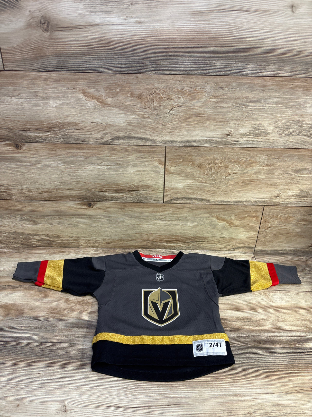 NHL Vegas Golden Knights Marc-Andre Fleury #29 Alternate Jersey Grey sz 2/4T