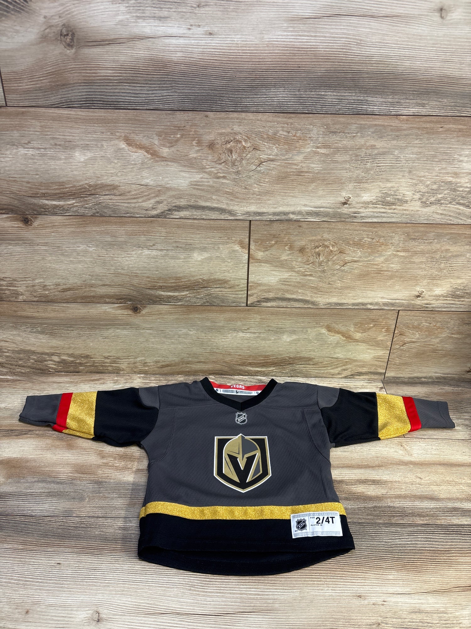 NHL Vegas Golden Knights Marc-Andre Fleury #29 Alternate Jersey Grey sz 2/4T