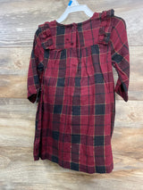 NEW Okie Dokie Plaid Dress & Bloomers Red sz 24m