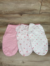 Sandjest 3pk Swaddle Wraps Pink sz 0-3m