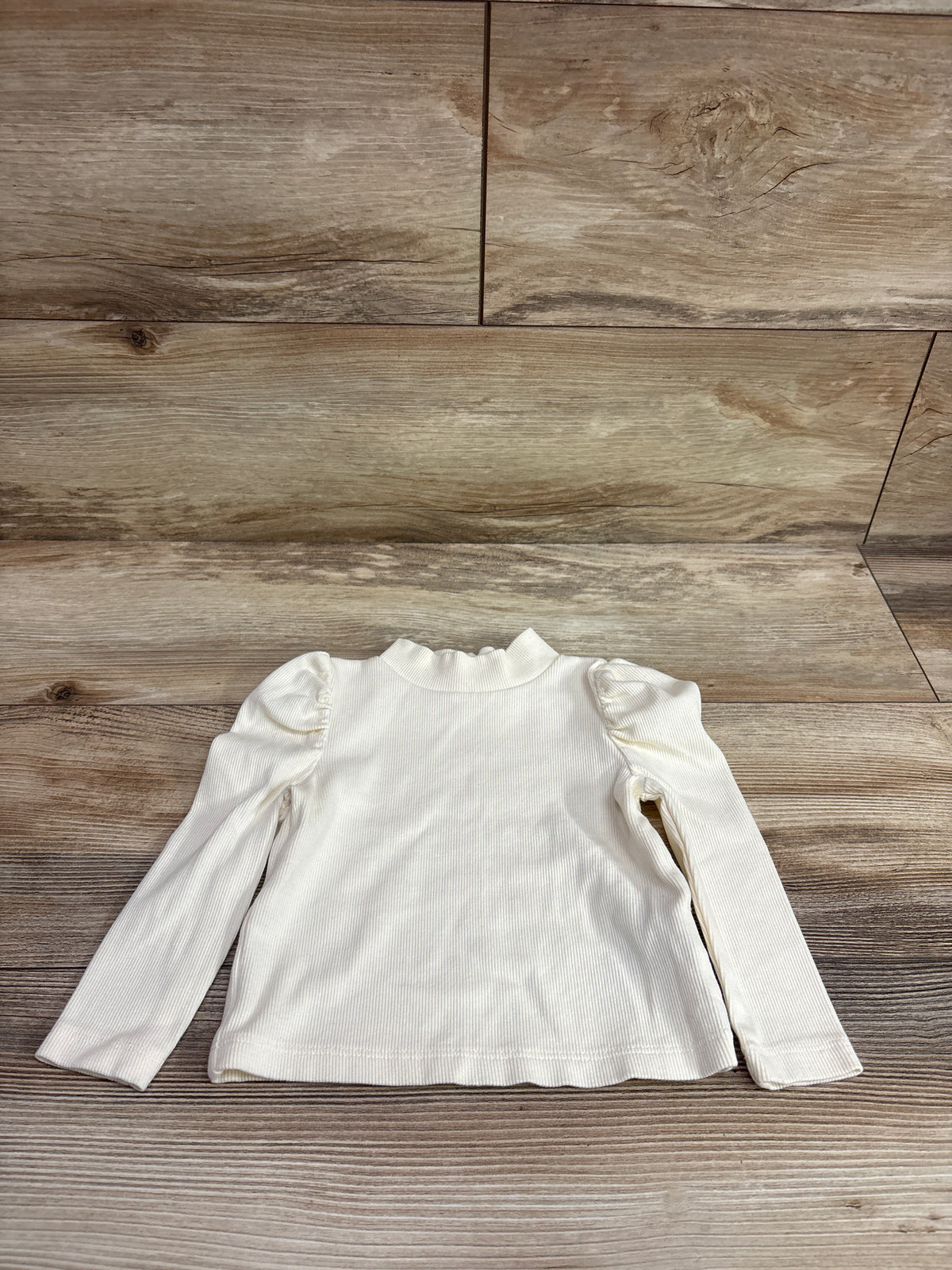 Baby Gap Ribbed Long Sleeve Shirt Ivory sz 12-18m