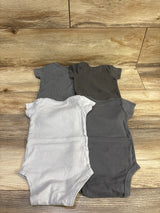 Gerber 4pk Bodysuits Grey sz 6-9m