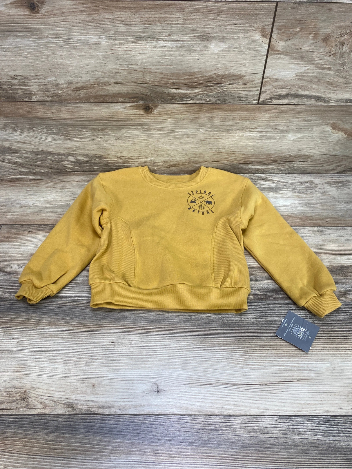 NEW Grayson Mini Explore Nature Sweatshirt Yellow sz 5T