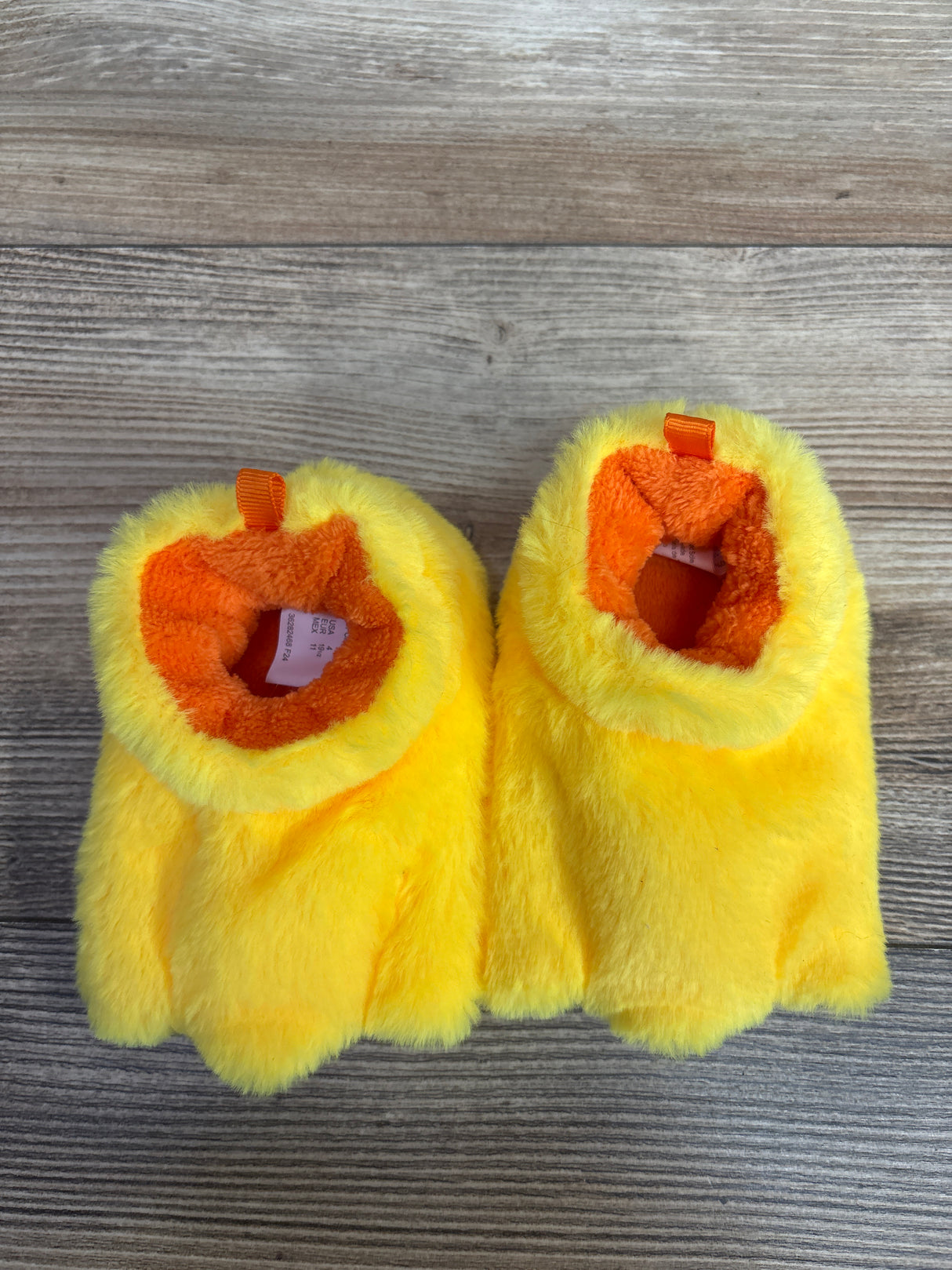 Wonder Nation Duck Feet Slipper Yellow sz 4c