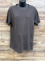 Ecavus Maternity Hidden Zipper Nursing Shirt Grey sz Large