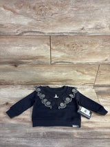 NEW Modern Moments x Wicked Elphaba Eyelet Ruffle Sweatshirt Grey sz 12m