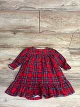 Family PJ's Plaid Night Gown Red sz 2T