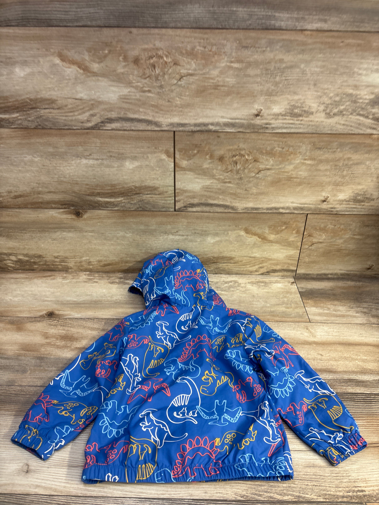 Cat & Jack Dinosaur Windbreaker Jacket Blue sz 2T