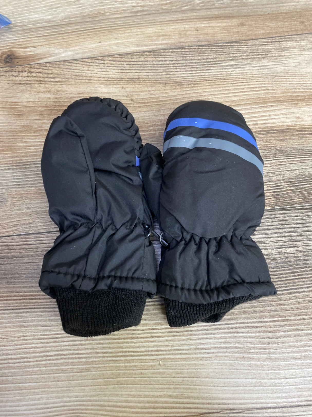 ThermaWear Kid's Ski Striped Black Mittens OSFM (1-3Y)
