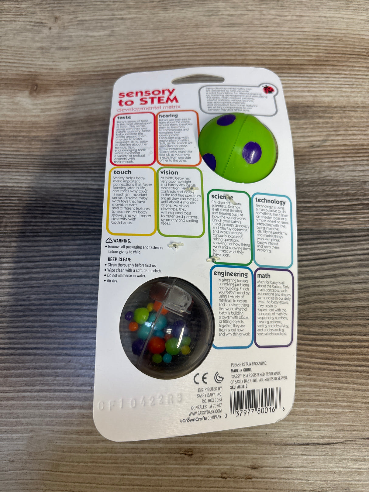 NEW Sassy Spin Shine Rattle