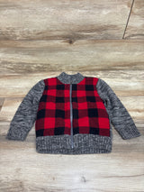 Cat & Jack Sherpa Lined Knit Full-Zip Jacket Grey sz 2T