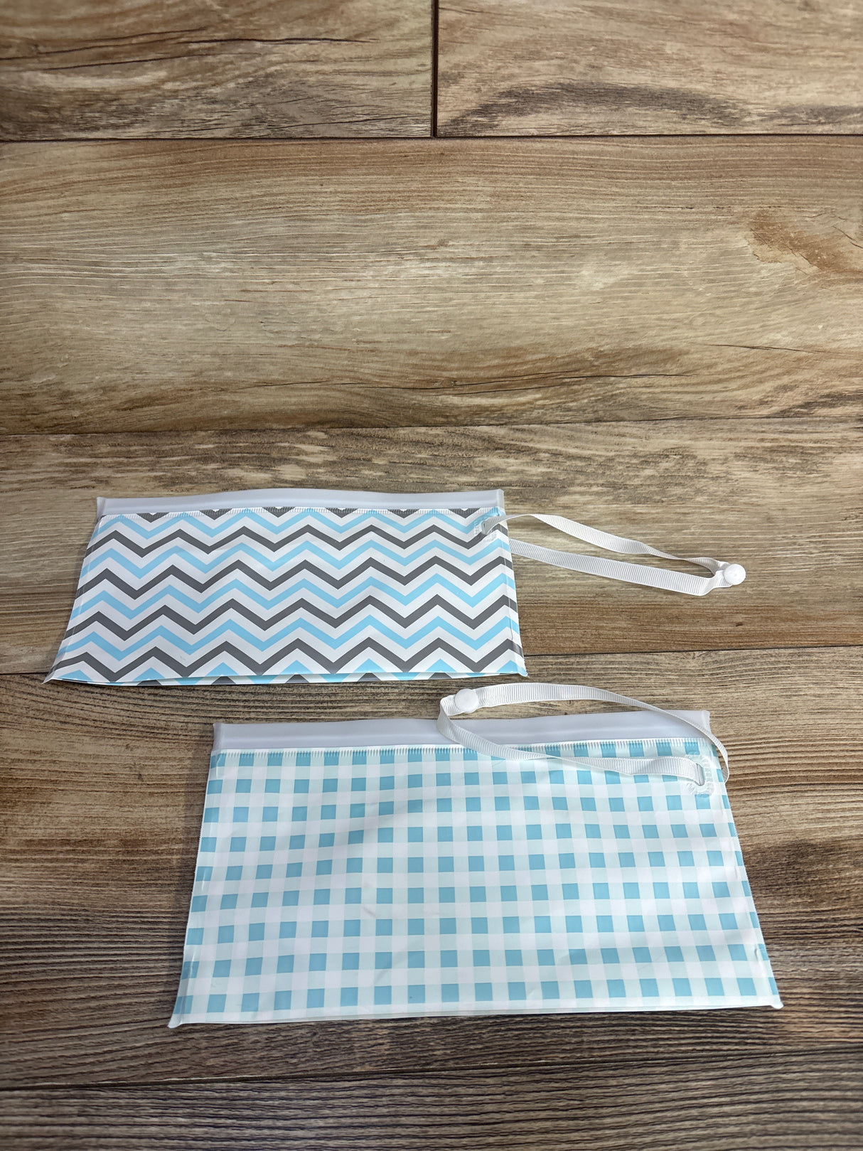 CAIDI Portable Wet Wipe Pouch 2pk, Blue