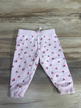 Janie & Jack Baby Cherry French Terry Jogger Pink sz 6-12m