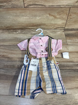 NEW Dapper Dude 3pc Suspender Set Pink sz 3/6m