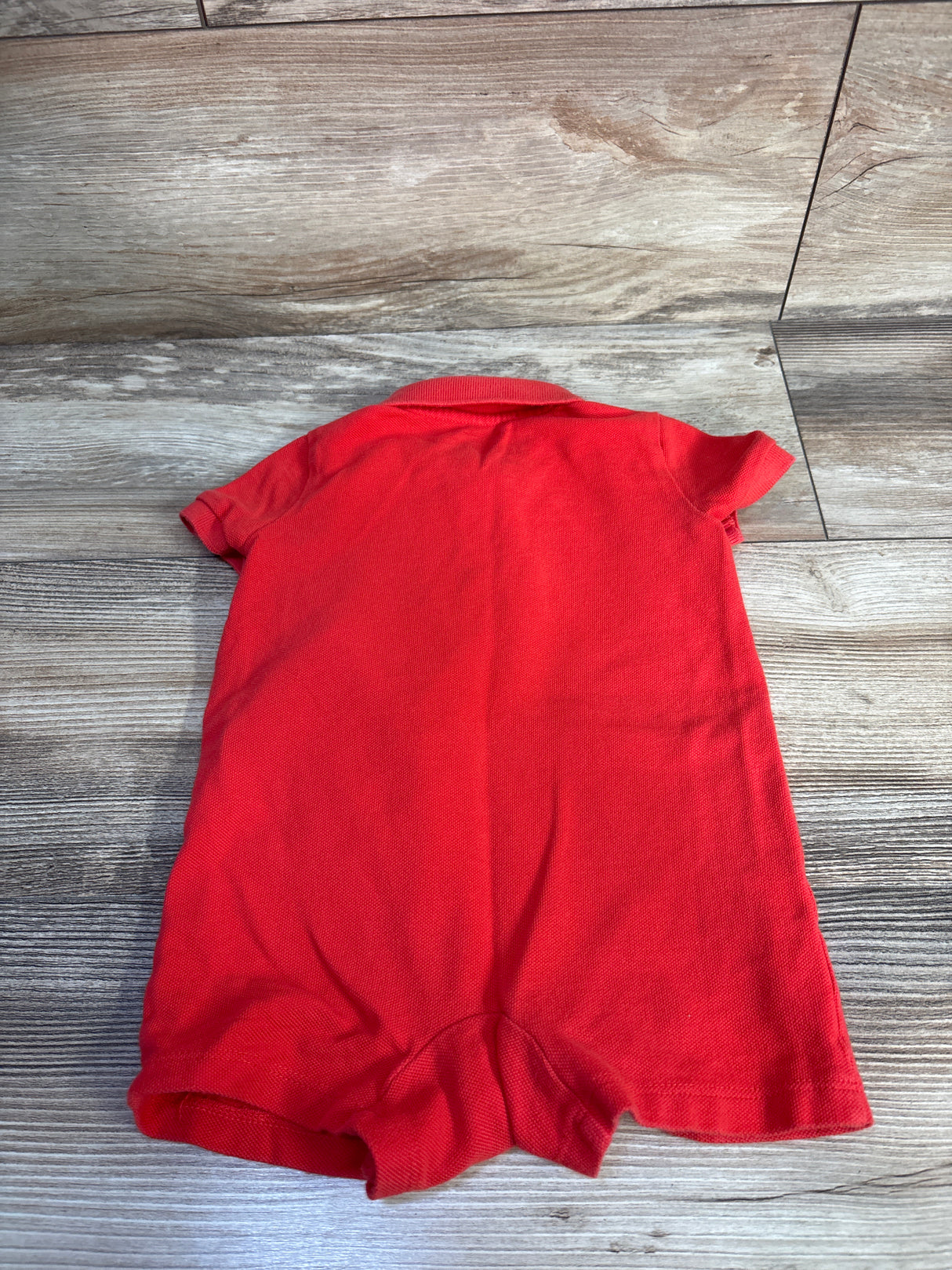 Ralph Lauren Cotton Mesh Polo Shortie Romper Red sz 9m