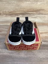 Vans Old Skool 'Black White' Crib Shoes sz 1c