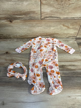 Milkberry 2pc Halloween Ruffle Hootie & Headband Set Pink sz 0-3m
