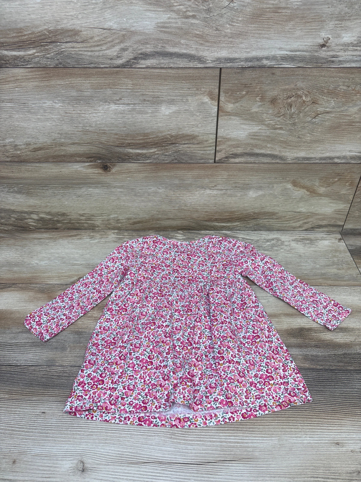 Carter's Floral Long Sleeve Dress Pink sz 2T