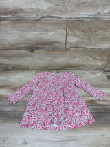 Carter's Floral Long Sleeve Dress Pink sz 2T