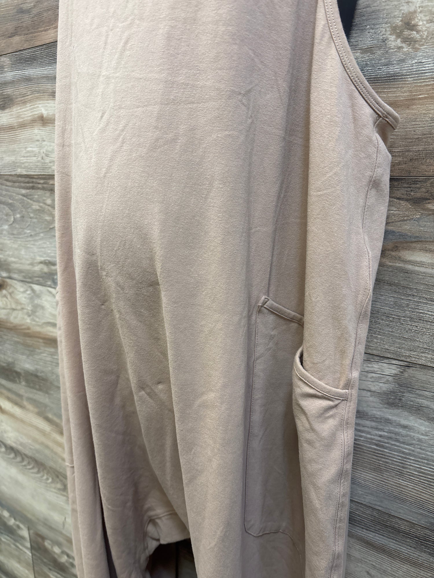 NEW Motherhood Maternity Relaxed Fit Jumpsuit Beige sz Large