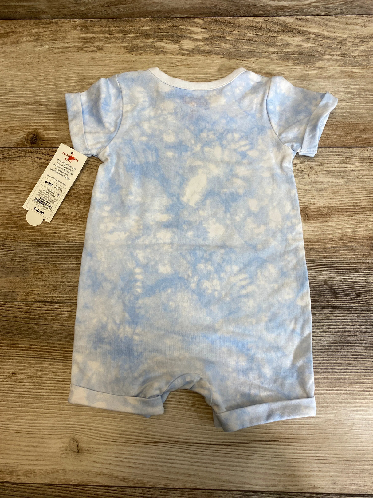 NEW Cat & Jack Lil Snuggle Bunny Romper Blue sz 6-9m