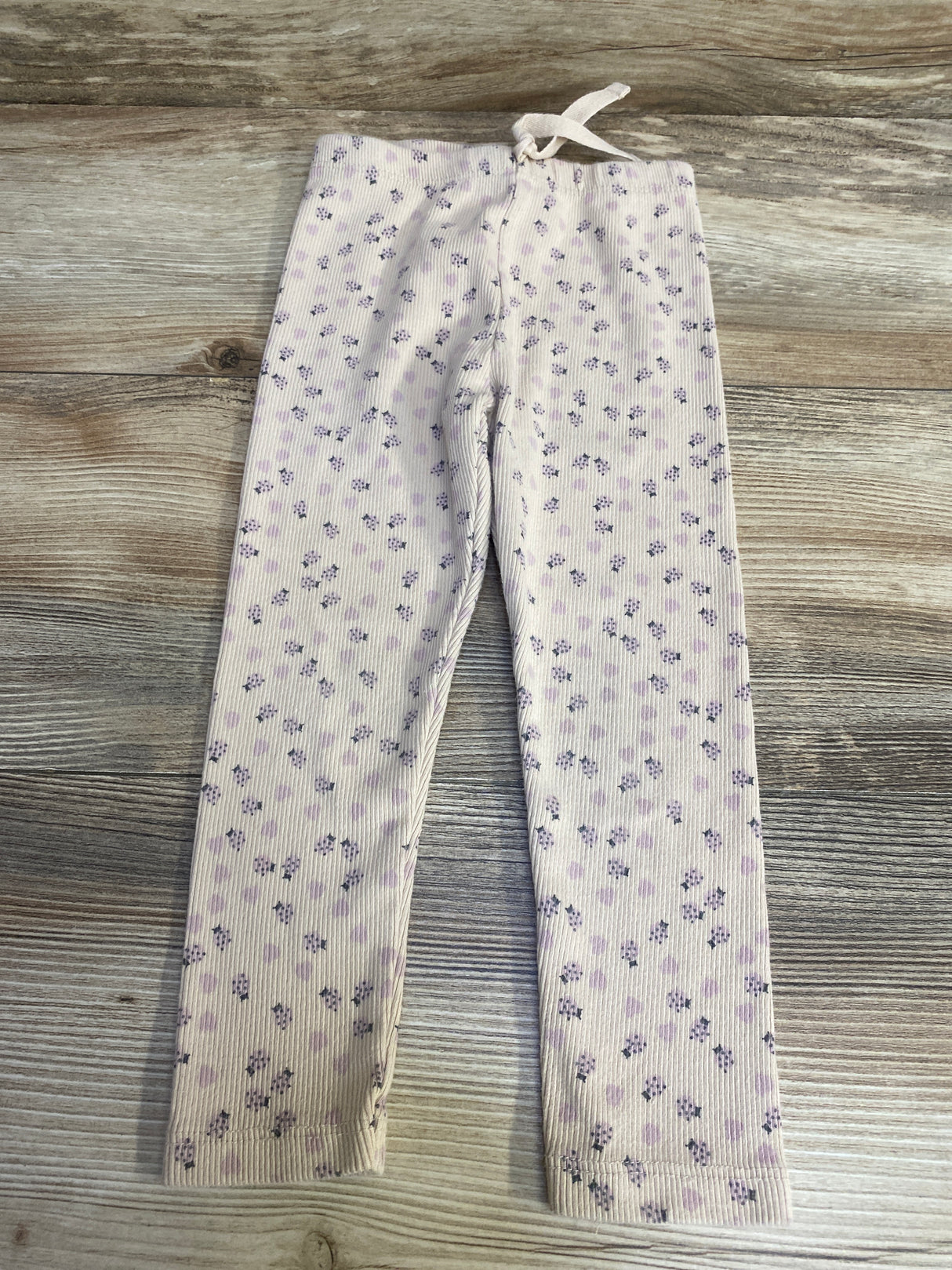 Zara Ribbed Ladybug Print Leggings sz 2-3T