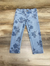 Oshkosh Floral Jeans Blue sz 2T