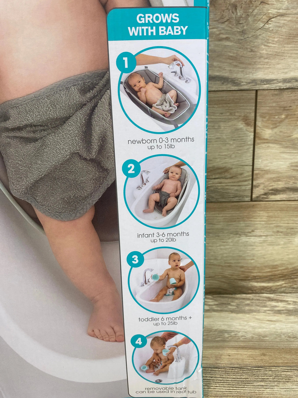 NEW Summer Infant My Size Tub 4-in1 Modern Bathing System - White