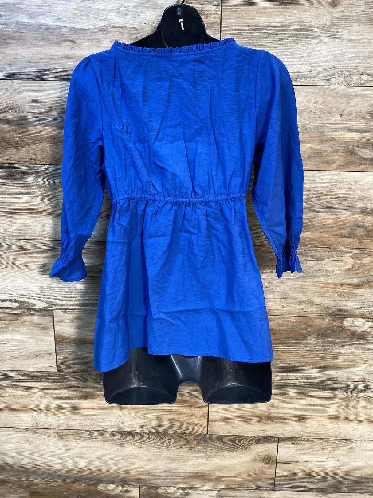 Isabel Maternity 3/4 Sleeve Blouse Blue sz Small - Me 'n Mommy To Be