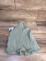 NEW Little Planet Organic Baby Gauze Shortalls Green sz 18m