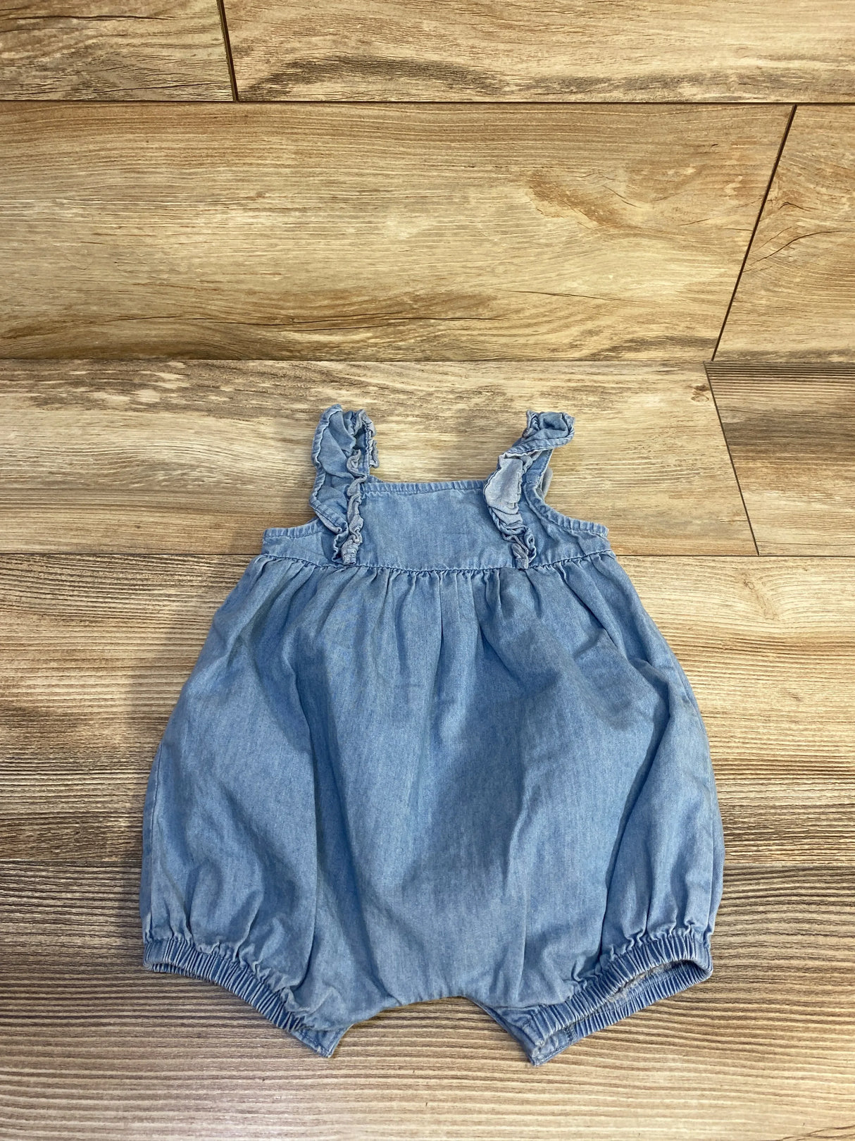 Carter's Chambray Henley Romper Blue sz 3m