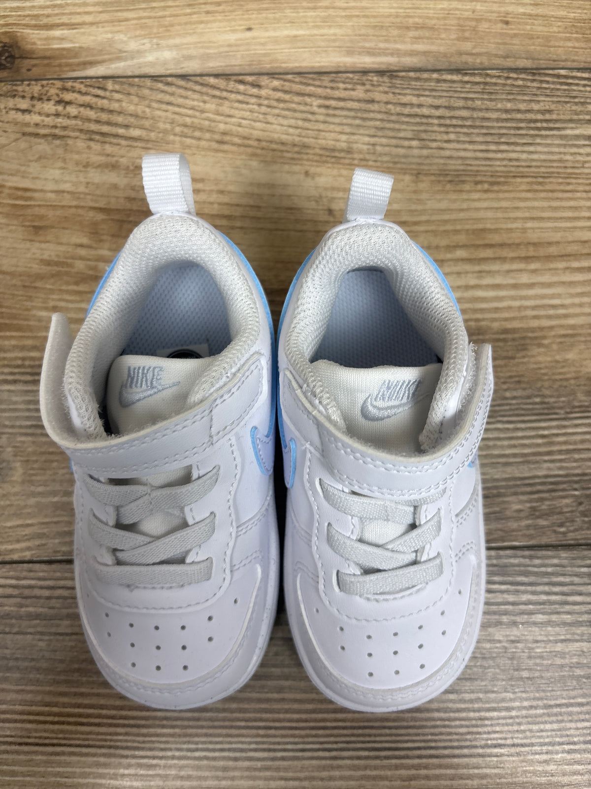Nike Court Borough Low 'White/Arctic Green' Sneakers sz 6c