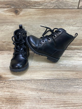 Old Navy Faux Leather Combat Boots Black sz 6c