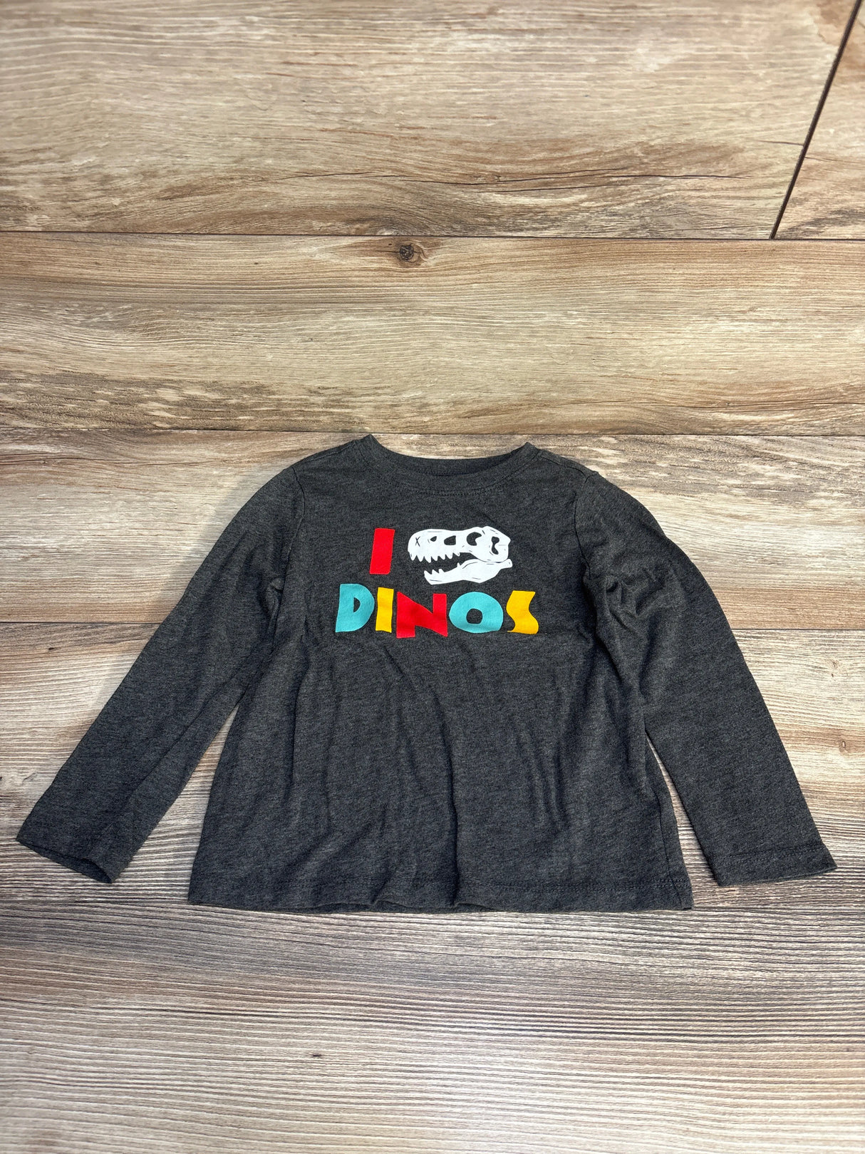 Old Navy I Love Dinos Shirt Grey sz 3T - Me n Mommy To Be