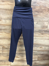 Maternity Ruched Over-Belly Leggings Navy sz XL