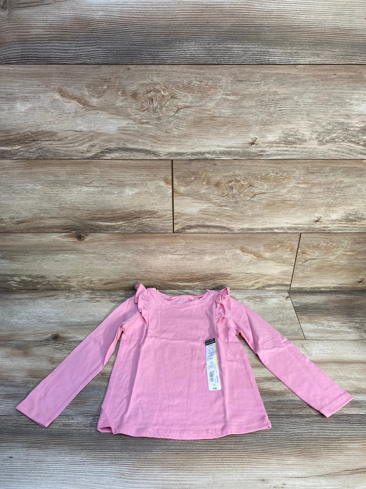 NEW Okie Dokie Sea Pink Ruffle Top sz 4T