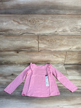 NEW Okie Dokie Sea Pink Ruffle Top sz 4T