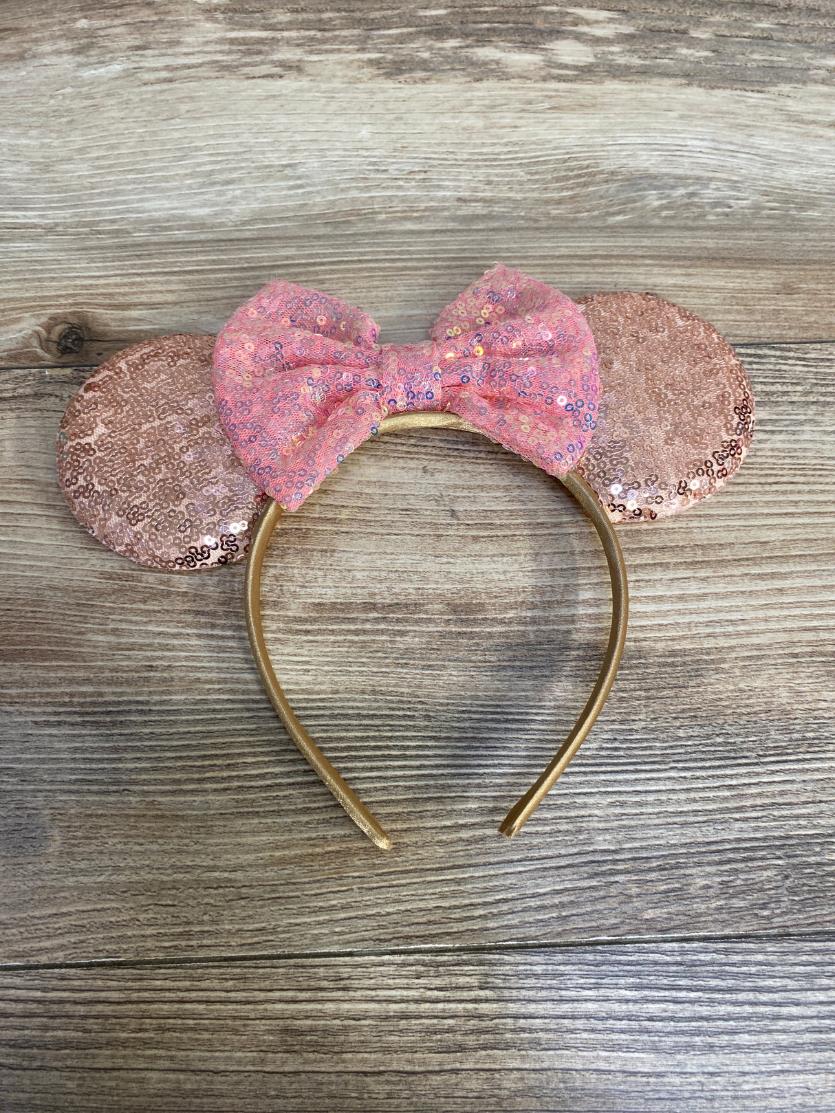 Sequin Mouse Ears Bow Headbands, 3pk