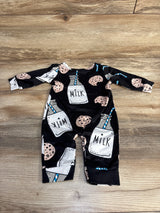 Milk & Cookies Coverall Black sz 3m - Me n Mommy To Be