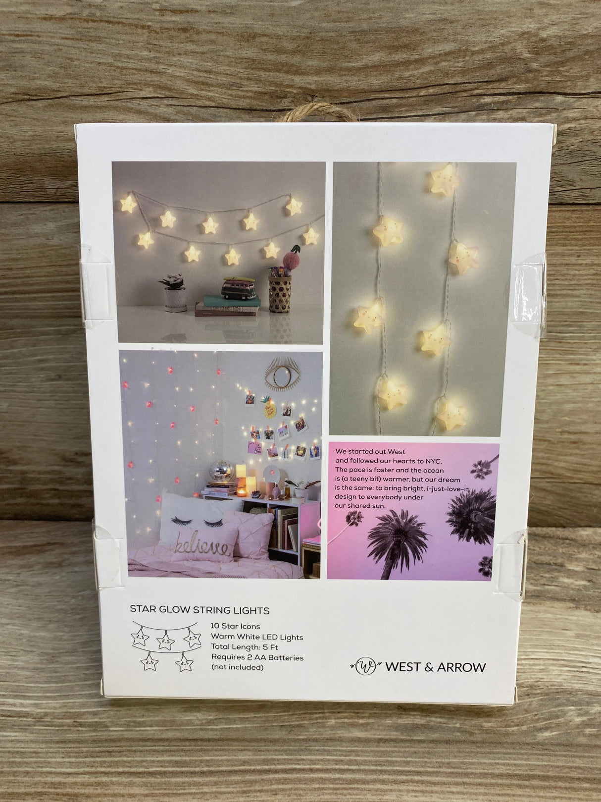 NEW West & Arrow Star Shape String Lights