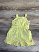 Carter's Sleeveless Shortie Romper Yellow sz 6m
