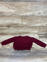 Cat & Jack Waffle Knit Shirt Burgundy sz 2T