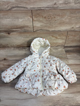 Laura Ashley Full Zip Floral Jacket White sz 12m