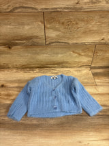 Nova Kids Fuzzy Knit Cardigan Blue sz 3T