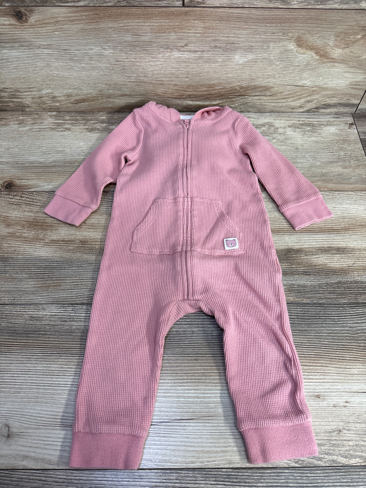 Carter's Thermal Hooded Coverall Pink sz 9m